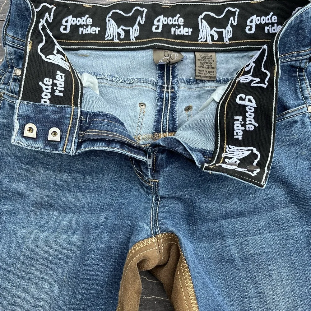 Goode Rider Equestrian Jean - Full Seat Mid Rise All Purpose Breech Size 26R - Picture 13 of 14